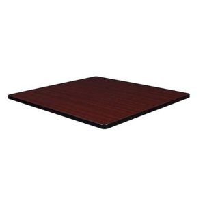 Regency 42in Square Laminate Table Top- Mahogany/Mocha Walnut
